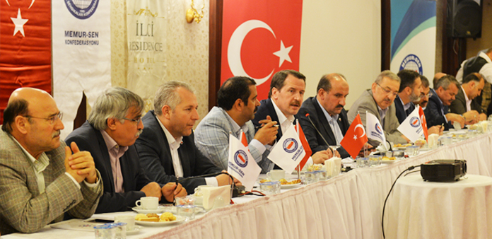Memur-Sen Genişletilmiş Başkanlar Kurulu Toplantısı Ankara'da yapıldı